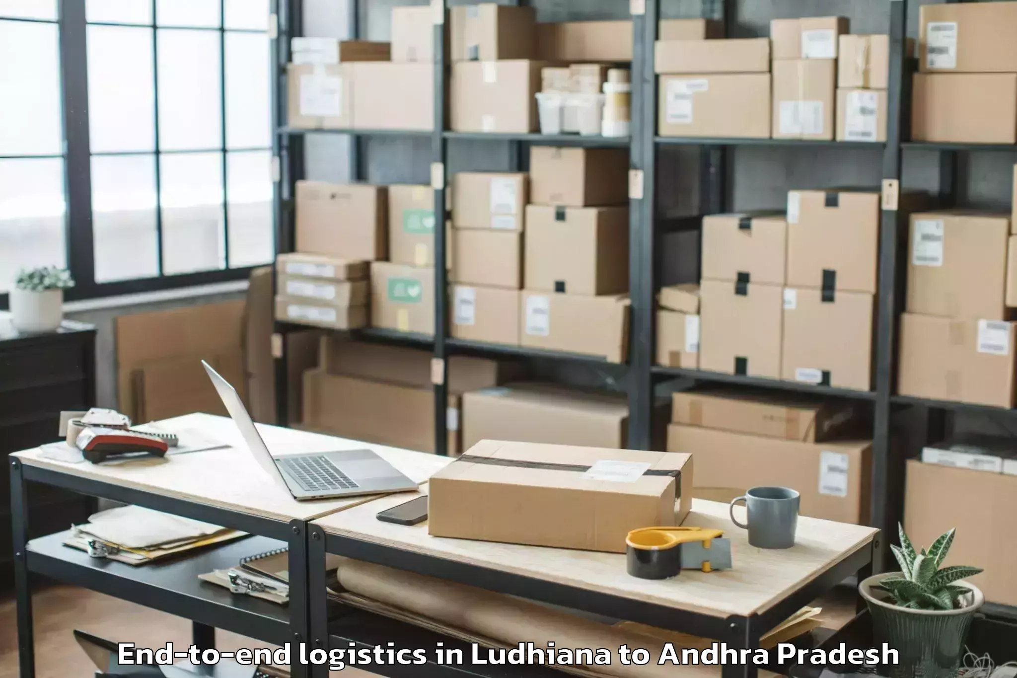 Book Your Ludhiana to Nuzendla End To End Logistics Today